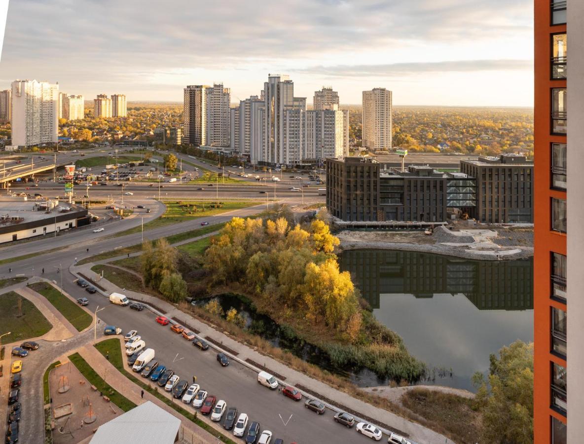 Лучшие Апартаменты В Жк Seven Днепровская Набережная Осокорки Kiev Buitenkant foto