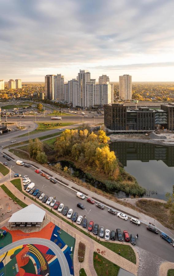 Лучшие Апартаменты В Жк Seven Днепровская Набережная Осокорки Kiev Buitenkant foto