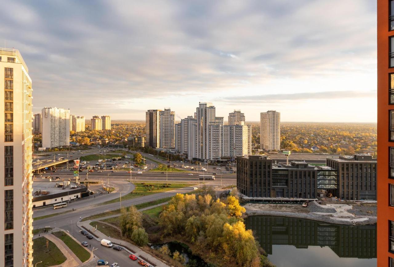 Лучшие Апартаменты В Жк Seven Днепровская Набережная Осокорки Kiev Buitenkant foto